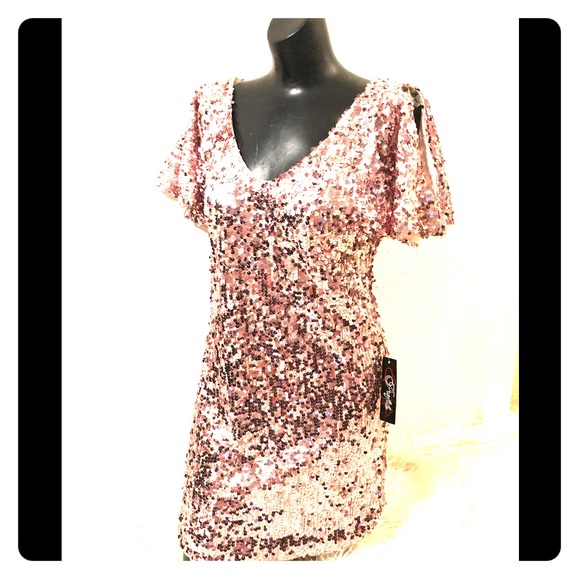 Profile Dresses & Skirts - PINK Sequin Dress